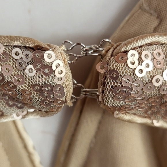 Lulu's Spectacular Moment Rose Gold Mermaid Maxi Sequin Dress Medium - Picture 7 of 13